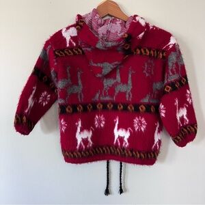 Tejidos Ruminahui Alpaca Wool Zip Front Sweater • Medium